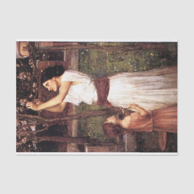 Ansammlung Almond Blüten von J W Wasserhaus Seidenpapier (Vorderseite)