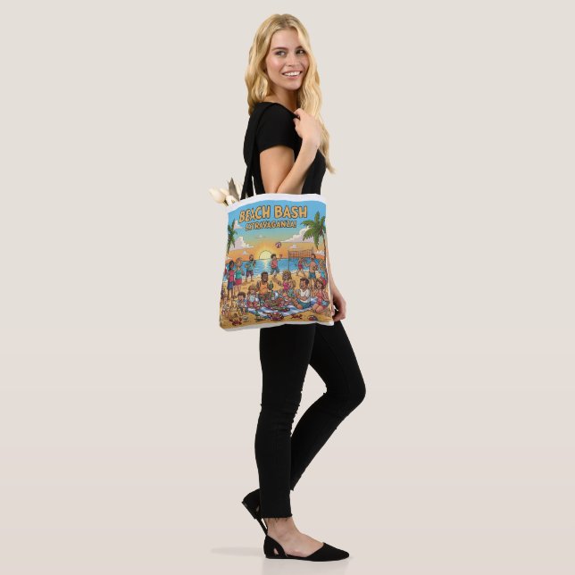 Ansammlung am Strand Tasche (Am Model)