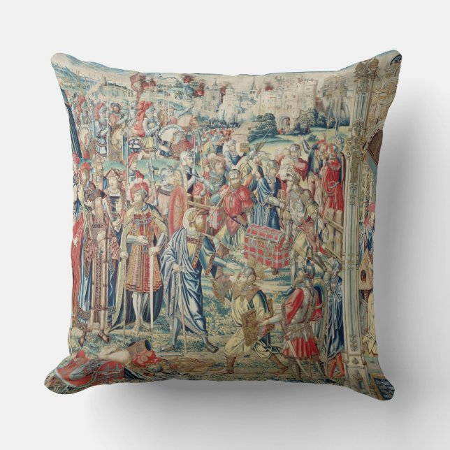 Ansammlung der Hintern, Tapisserie von David und Kissen (Vorderseite)
