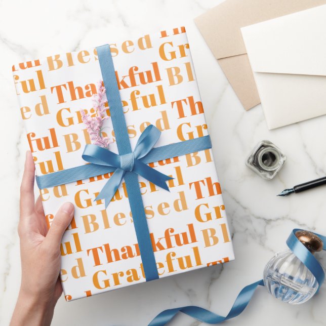 Ansammlung Erntedank Abendessen Geschenkpapier (Schenken)