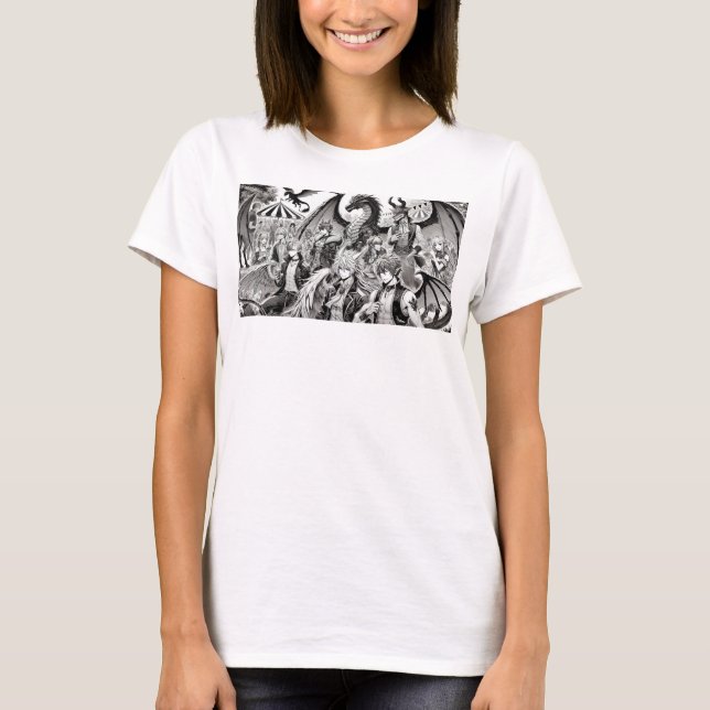 Ansammlung fantastischer Kreaturen T-Shirt (Vorderseite)