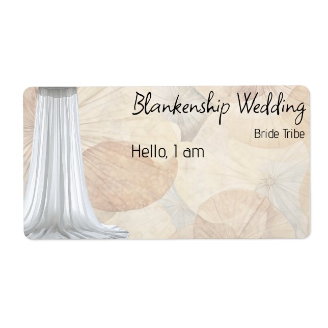 Ansammlung Floral Border Label (Vorne)