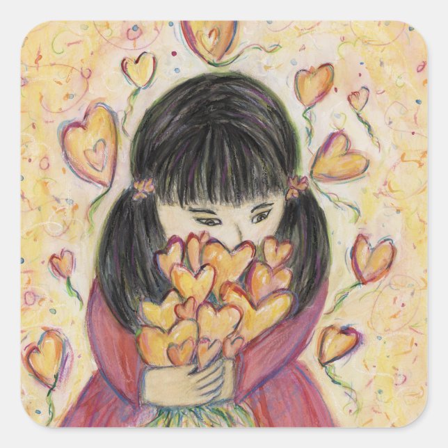 Ansammlung Liebe Hört Art Custom Sticker Decks (Vorderseite)