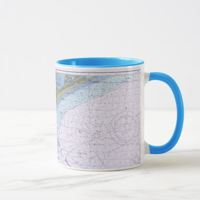 Ansätze an Galveston Bucht-Seediagramm-Tasse Tasse (Rechts)