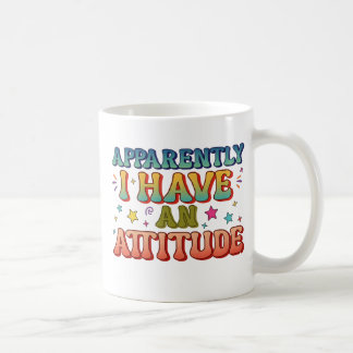 Anscheinend habe ich eine Attitude Retro Groovy Kaffeetasse