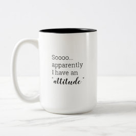 Anscheinend habe ich eine Einstellung Zweifarbige Tasse