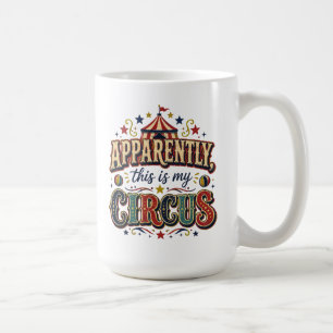 Anscheinend ist das mein Zirkus Retro-Zirkus-Tasse Kaffeetasse