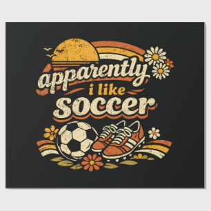 Anscheinend mag ich Fußball Geschenkpapier