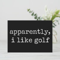 Anscheinend mag ich Golf Liebhaber Golfspieler