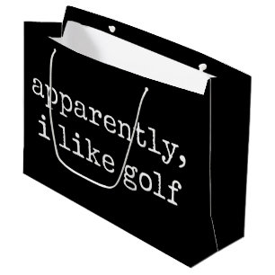 Anscheinend mag ich Golfliebhaber, der Golf spielt Große Geschenktüte