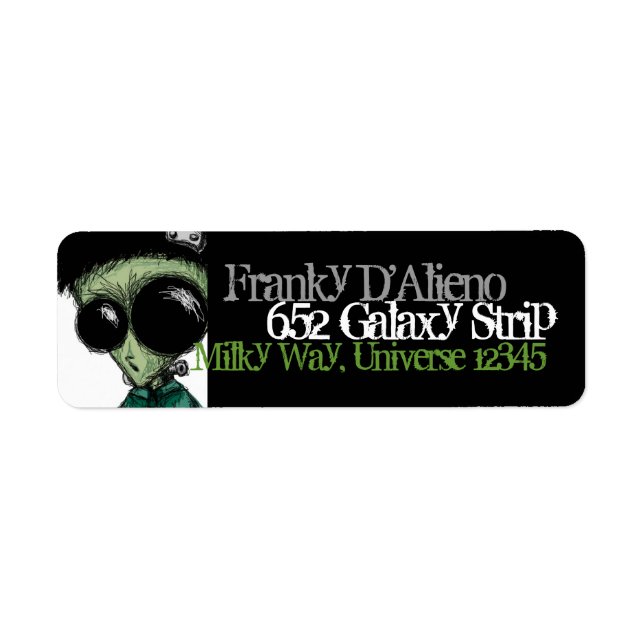 Anschrift Alien Frankenstein Black Olive Green (Vorne)