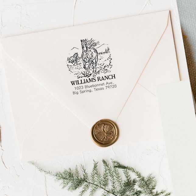 Anschrift der Pferderasse Gummistempel (Von Creator hochgeladen)