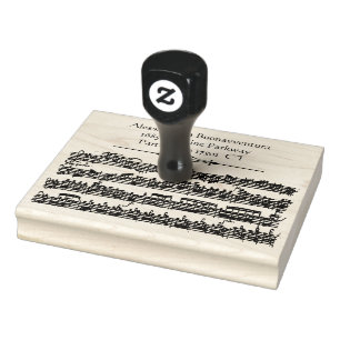 Anschrift des Bach Antique Music Individuellen Nam Gummistempel