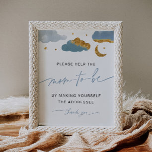 Anschrift des Envelope Twinkle Star Baby Shower Bo Poster