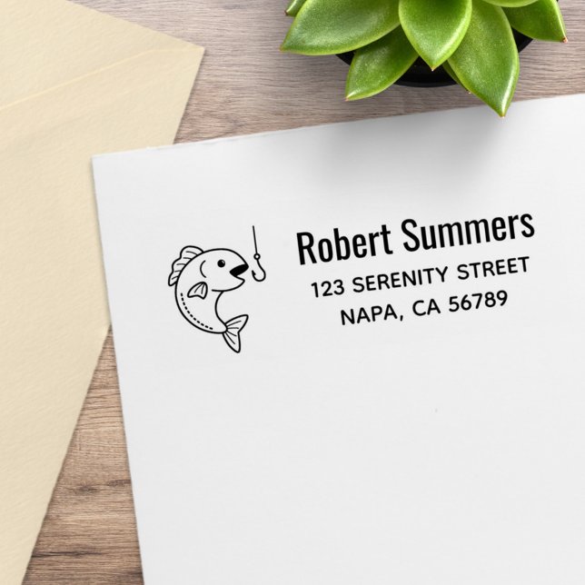 Anschrift des Fangbüchsenfischs Gummistempel (Von Creator hochgeladen)