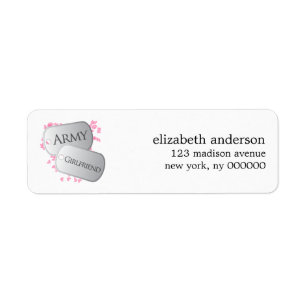 Anschrift Labels für Armeemanager