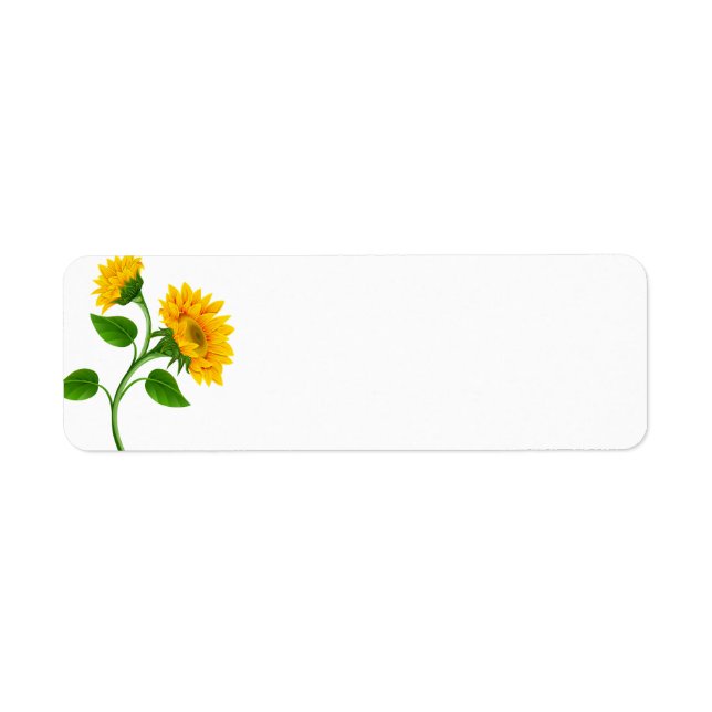 Anschrift Labels-Sunflowers (Vorne)