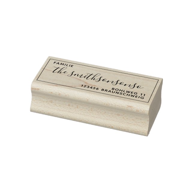 Anschrift Zuhause Braunschweig Persönlicher Name F Gummistempel (Stempel)