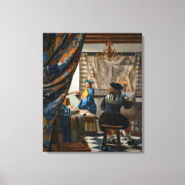 Anschuldigung der Malerei | Johannes Vermeer | Leinwanddruck