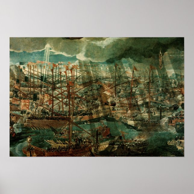 Anschuldigung der Schlacht von Lepanto Poster (Vorne)