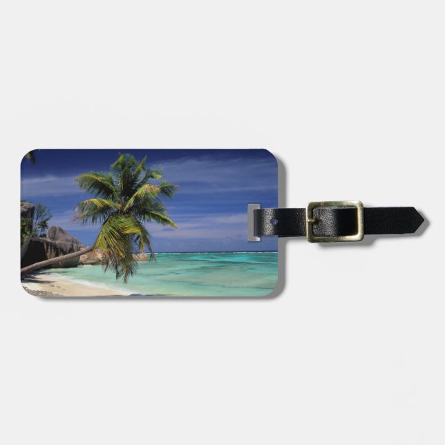 Anse Sources d'Argent Beach, La Digue Gepäckanhänger (Vorderseite horizontal)