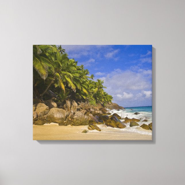 Anse Victorin Beach 4 Leinwanddruck (Vorderseite)