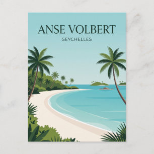 Anse Volbert, Praslin-Insel Seychellen Postkarte