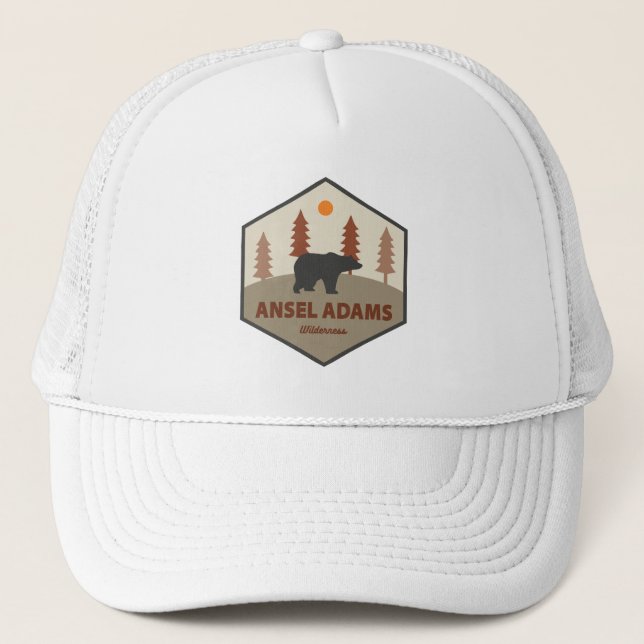 Ansel Adams Wilderness California Bear Truckerkappe (Vorderseite)