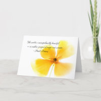 Ansel Adams zitieren mit Orange Poppy Mitteilungsk