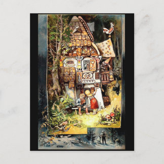 Ansel und Gretel 2 Vintage Postkarte