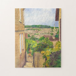 Ansicht Aquarell-des Puzzlespiels des Bad-II
