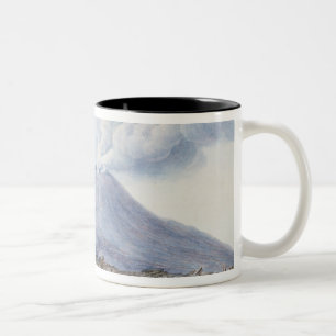 Ansicht Atrio di Cavallo zwischen Somma und Ves Zweifarbige Tasse