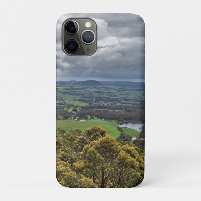 Ansicht aus Mount Buninyong iPhone Case (Rückseite)