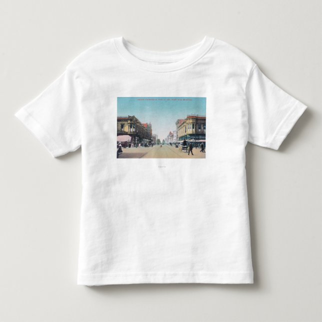 Ansicht der 13. Straße von BroadwayOakland, CA Kleinkind T-shirt (Vorderseite)