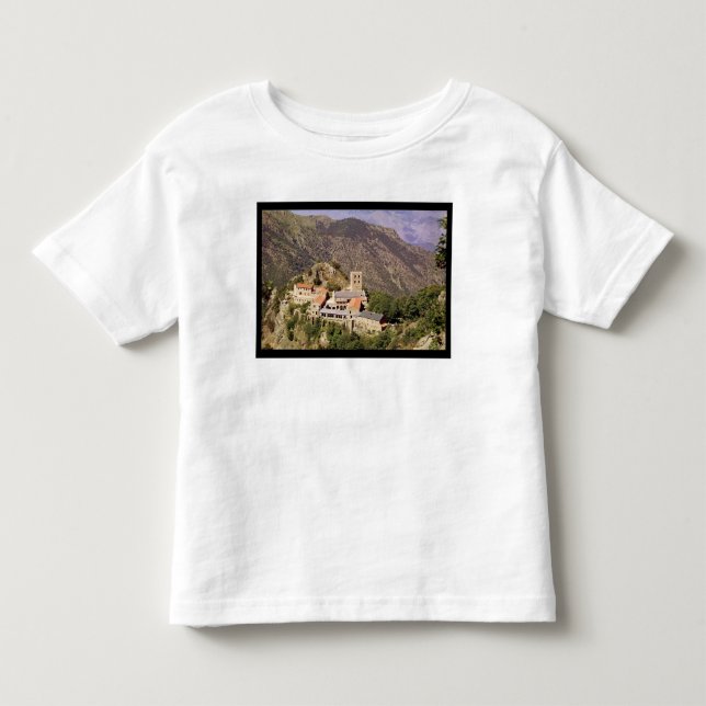 Ansicht der Abtei von St Martin du Canigou Kleinkind T-shirt (Vorderseite)
