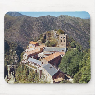 Ansicht der Abtei von St Martin du Canigou Mousepad