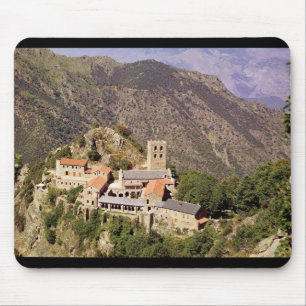 Ansicht der Abtei von St Martin du Canigou Mousepad