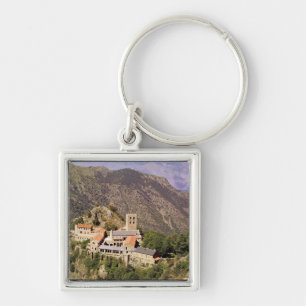 Ansicht der Abtei von St Martin du Canigou Schlüsselanhänger