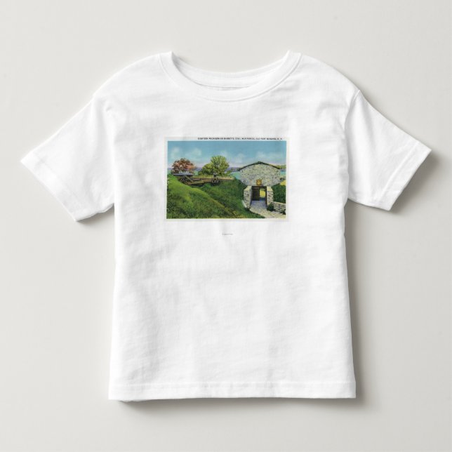Ansicht der Adjutant-Viertel im alten Kleinkind T-shirt (Vorderseite)
