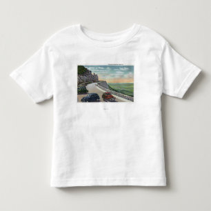 Ansicht der alten Autos auf Whiteface Denkmal Hwy Kleinkind T-shirt