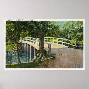 Ansicht der alten Nordbrücke Poster