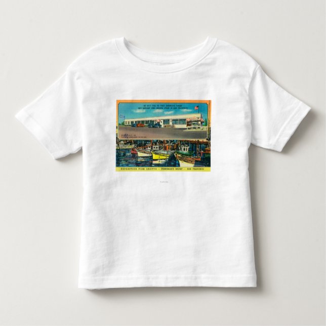 Ansicht der Ausstellungs-Fisch-Grotte Kleinkind T-shirt (Vorderseite)