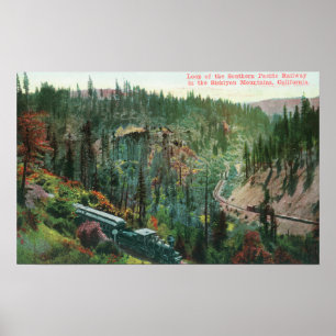 Ansicht der Bahnstrecke Poster