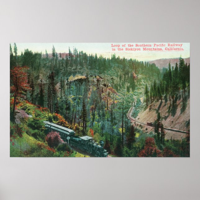 Ansicht der Bahnstrecke Poster (Vorne)