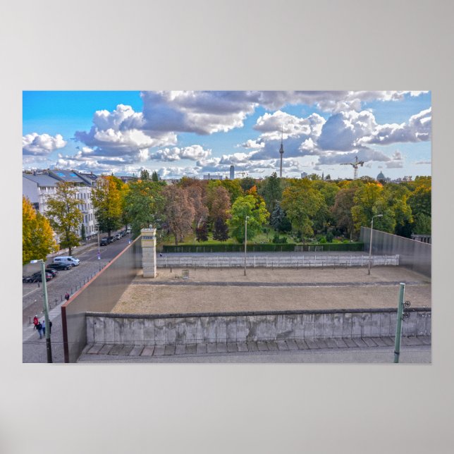 Ansicht der Berliner Mauer, Deutschland Poster (Vorne)