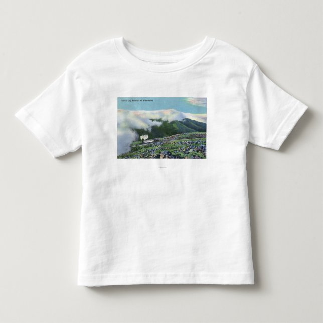 Ansicht der berühmten Zahn-Eisenbahn Kleinkind T-shirt (Vorderseite)