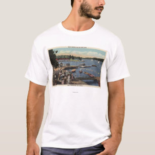 Ansicht der Boots-Landung, Bucht badend T-Shirt