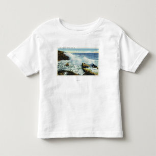 Ansicht der Brandung am Ozean-Punkt Kleinkind T-shirt