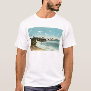 Ansicht der Brandung und des Wellenbrechers T-Shirt