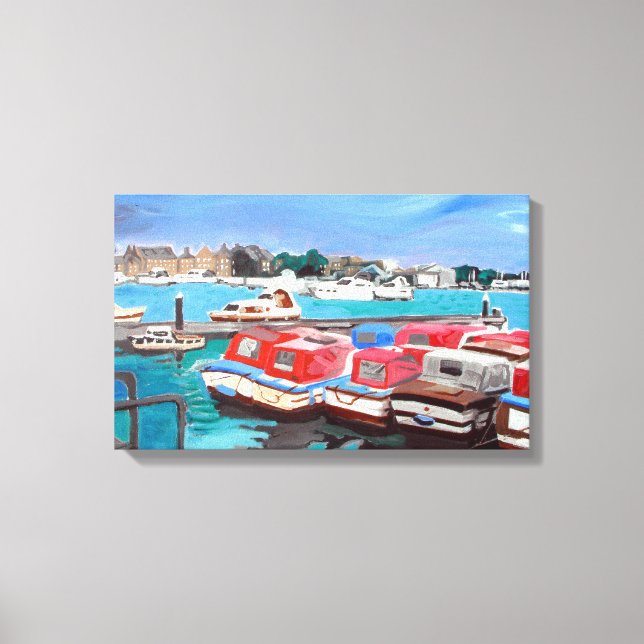 Ansicht der Broads Leinwanddruck (Vorderseite)